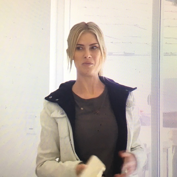 Christina Anstead Free People Hooded Denim Jacket - Picture 5 of 7